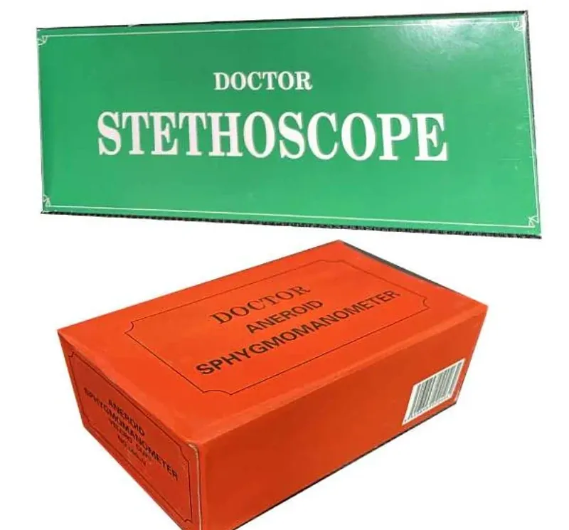 Doctor Aneroid Sphygmomanometer Velcro Cuff 500-V With Free Dual Head Stethoscope