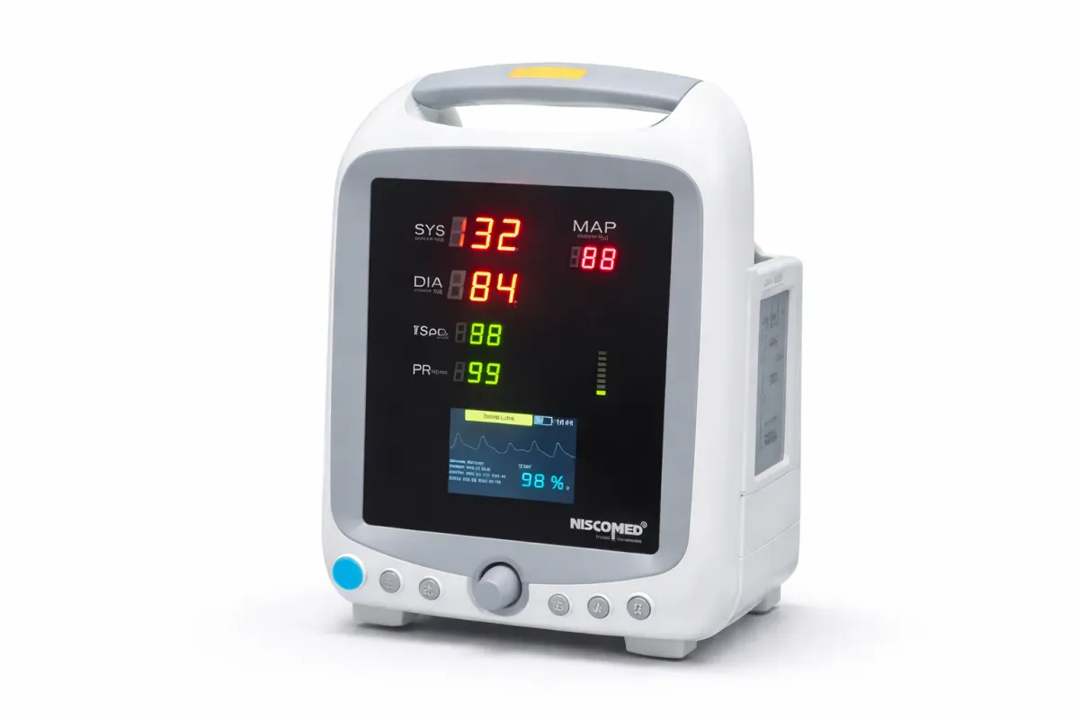 Portable Patient Monitor Battery Backup with SpO2/NIBP/Temp