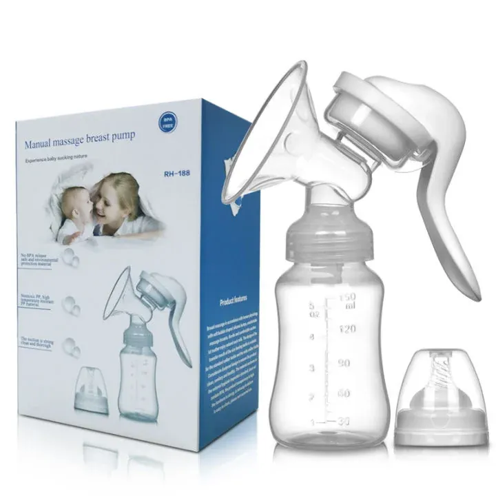 Adjustable Suction Manual Breast Pump for Breastfeeding Mothers | Portable Hand Pump Nepal