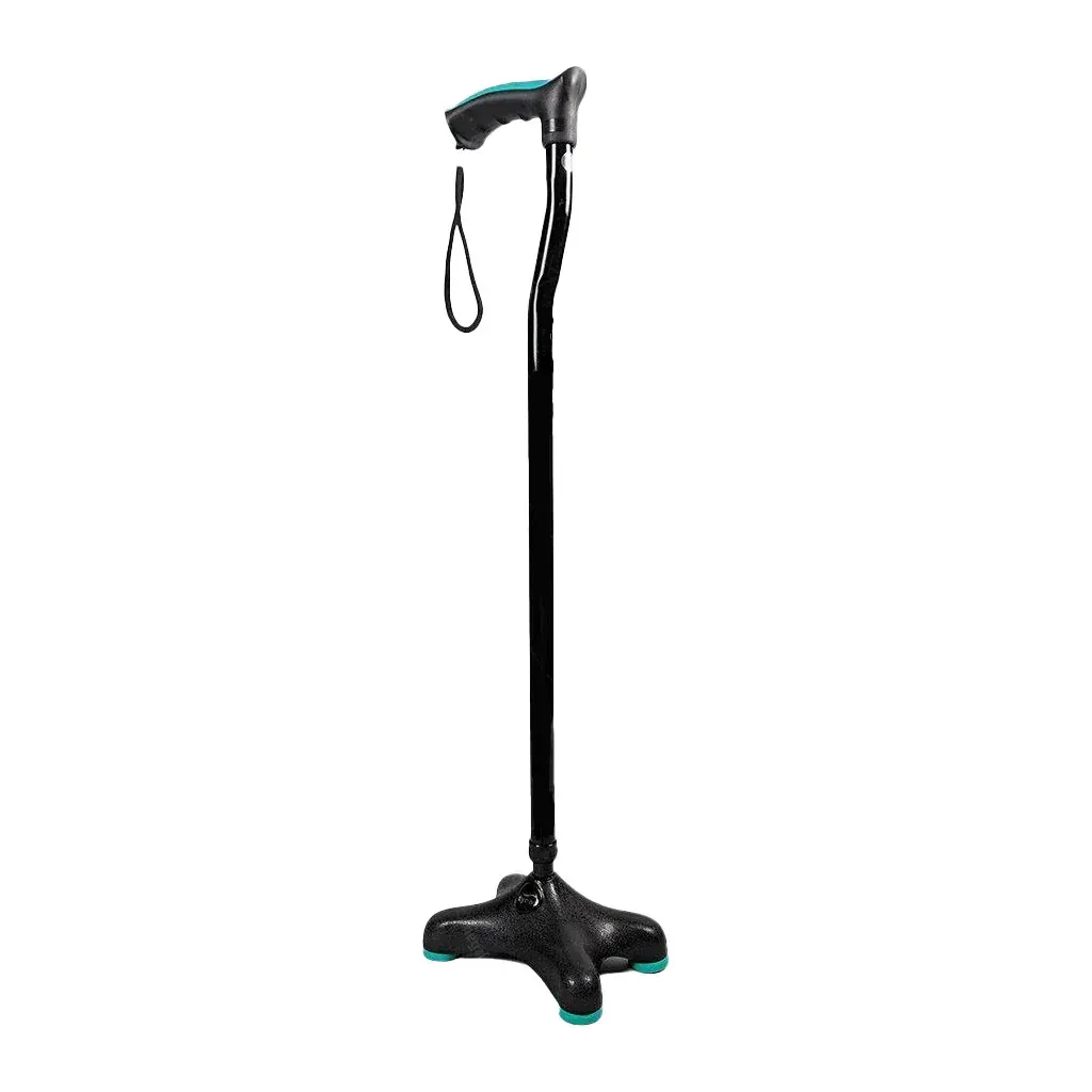 Tynor L36 Quadra Walking Stick (Soft Top Handle – 4 Leg Support Cane)