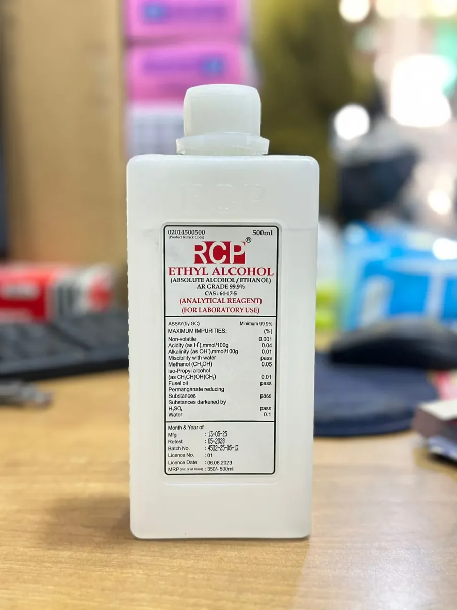 AR Grade Ethanol (99.9% Pure) – Laboratory Reagent Ethyl Alcohol