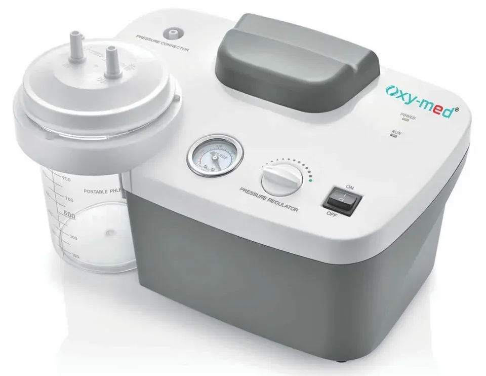 Oxymed 1L Single Jar Suction Machine – Portable Phlegm Suction Unit for Home & Hospital Use
