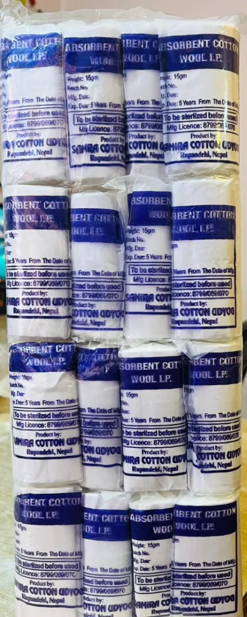 Absorbent Cotton Wool IP 15–25gm – Soft, Sterile & Highly Absorbent Medical Cotton