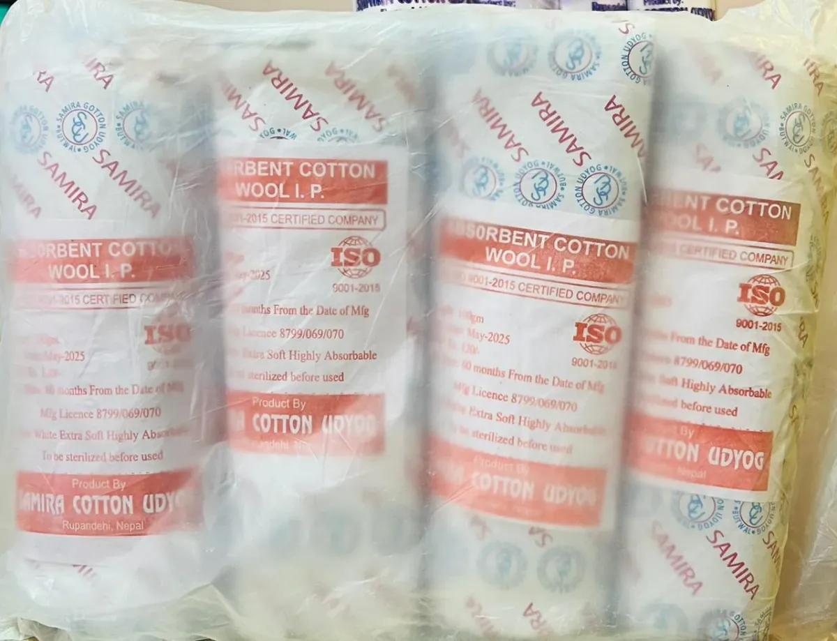 Absorbent Cotton Wool IP 100gm – 100% Pure Surgical Cotton for Medical & First Aid Use