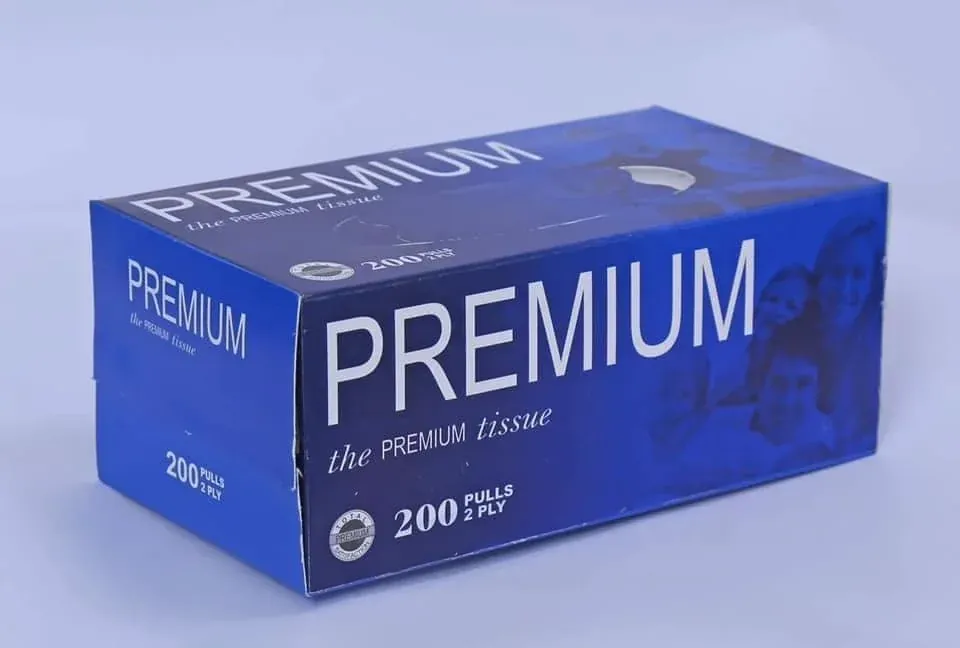 Premium Facial Tissue 200 Pulls (400 Sheets)– Soft 2 Ply Tissue Box