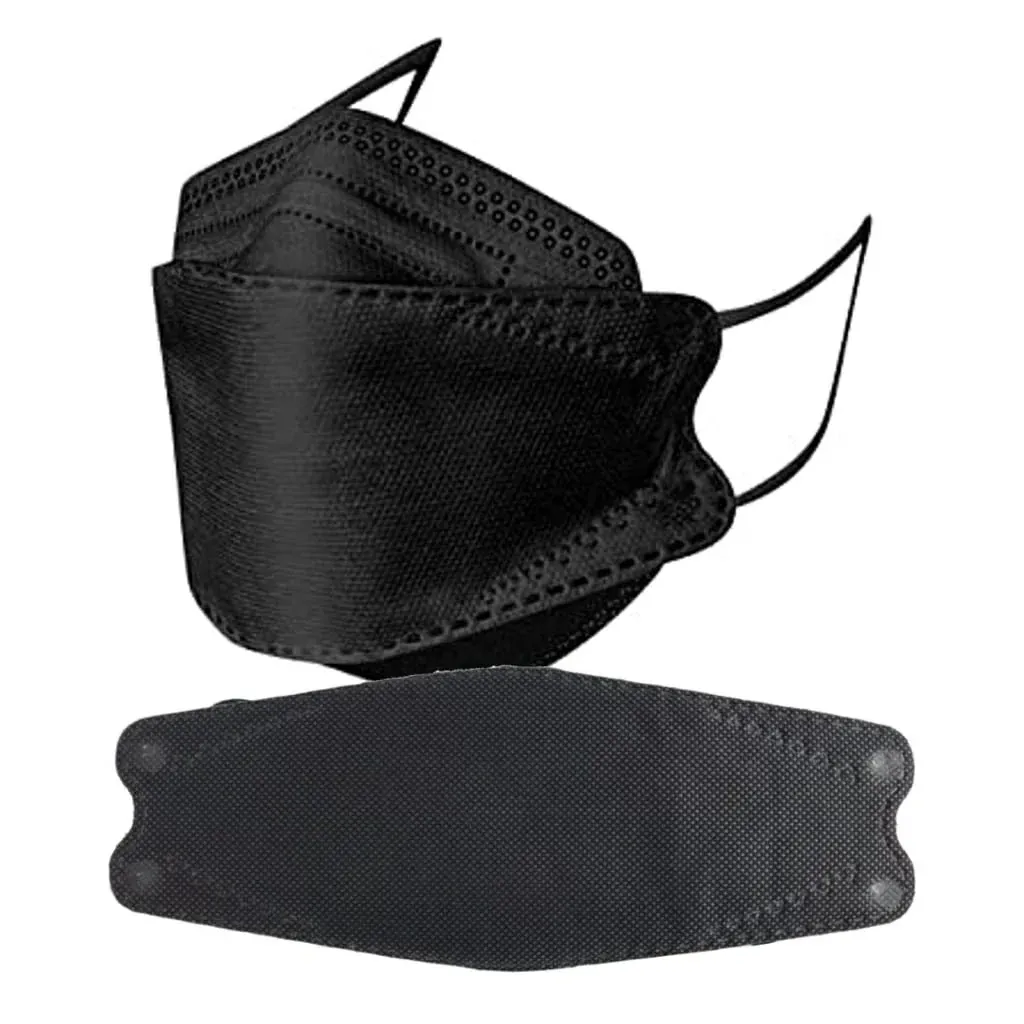 KF94 Black Face Mask – 4 Layer High Filtration Protective Respirator Mask