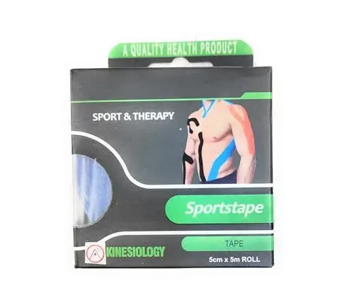 Kinesiology Tape – Elastic Sports Physio Tape for Muscle Support & Pain Relief (5cm x 5m)