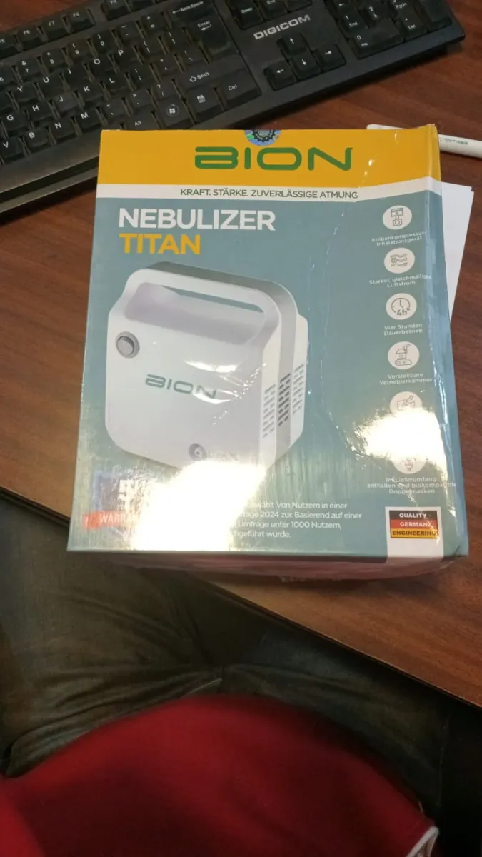 Compressor Nebulizer– Portable Piston Type Respiratory Therapy Machine for Asthma & COPD Treatment