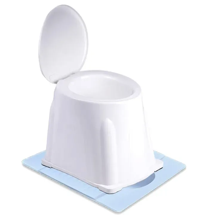 Portable Commode Chair for Patients – Toilet Stool / Western Converter Seat for Elderly & Handicap Use