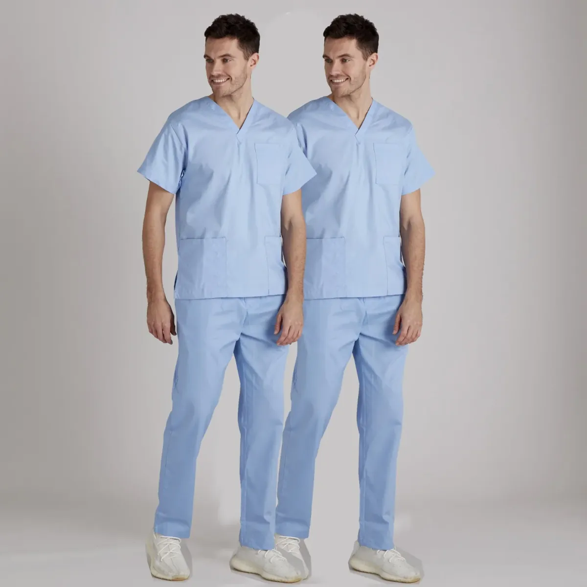 Cotton Medical Scrub Suit for Doctors (V-Neck Design)
