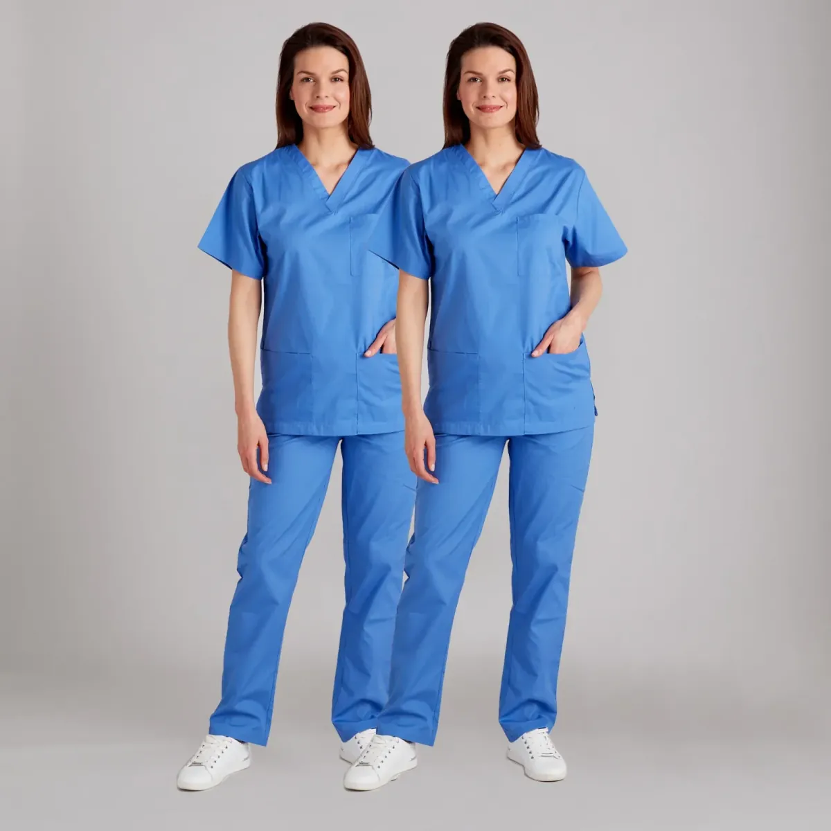 Cotton Medical Scrub Suit for Doctors (V-Neck Design)