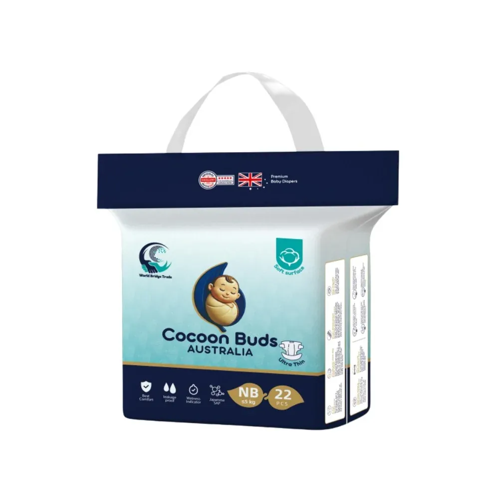 Cocoon Buds Premium Baby Diaper – Ultra Soft, Leak-Proof & Highly Absorbent Diapers for Babies