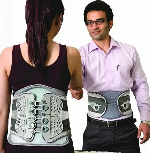 TYNOR Lacepull L.S Belt, for Lumbar Support & Pain Relief During Activities | Comfortable For Men & Women (Grey, Small/Medium, 1 Unit)