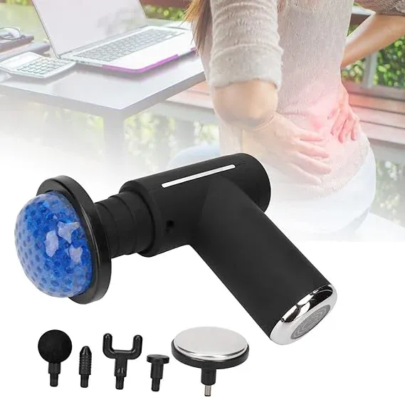 MDHL Massage Gun 6 Gear with Hot & Cold Therapy, Digital Display & Touch Sensor for Muscle Relaxation